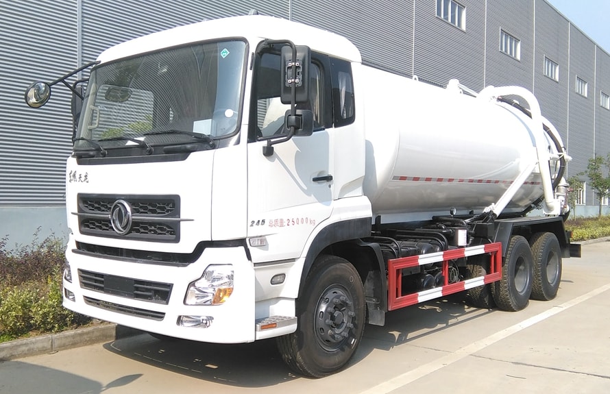東風(fēng)天龍16方后雙橋吸污車