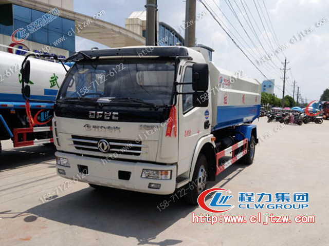 程力專汽東風大多利卡6方掛桶垃圾車