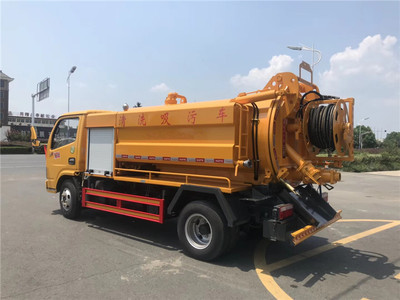 東風(fēng)小多利卡水罐2噸污水4噸黃牌清洗吸污車(chē)市政工程